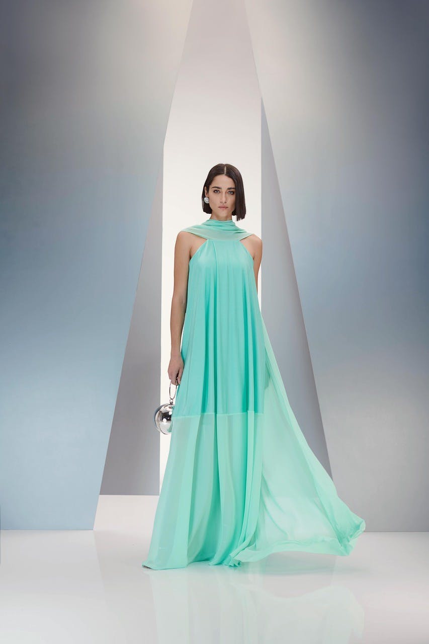 dress evening dress formal wear adult female person woman fashion gown face