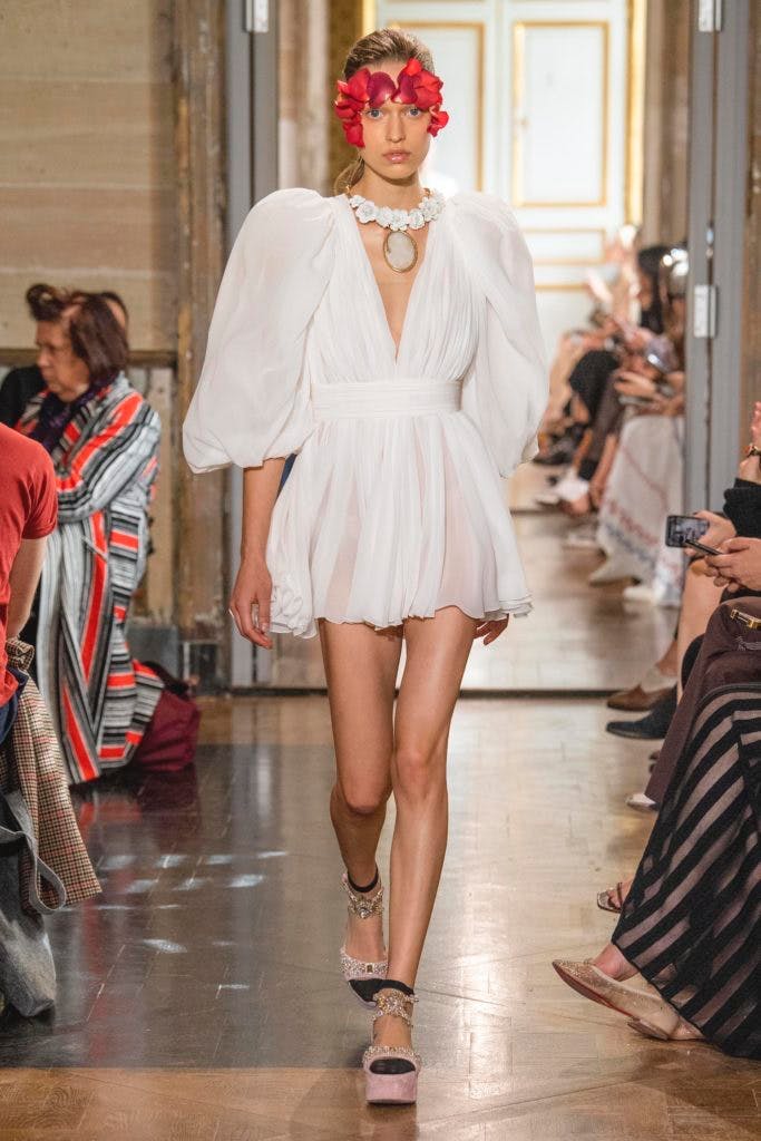 pret a porter 2020 fashion show catwalk runway fashion paris giambattista valli person human clothing apparel