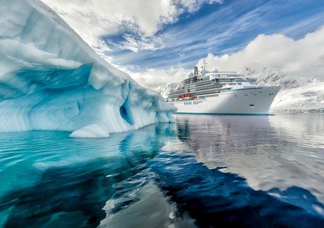 crystal endeavor ship exterior ocean ice boat transportation vehicle nature outdoors mountain snow ship