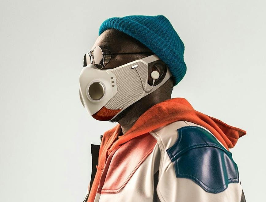 clothing apparel jacket coat person human helmet