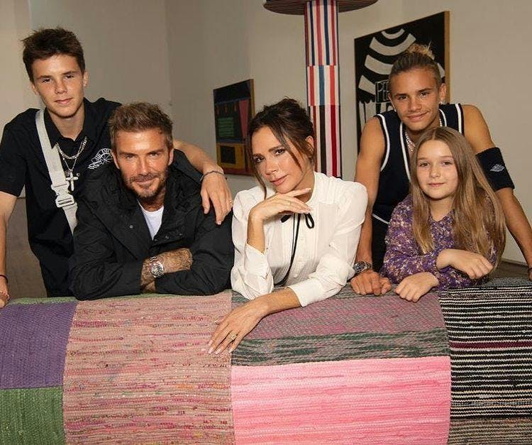 Victoria Beckham e família