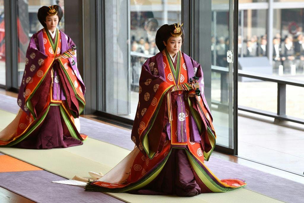tokyo enthronement clothing apparel costume person human