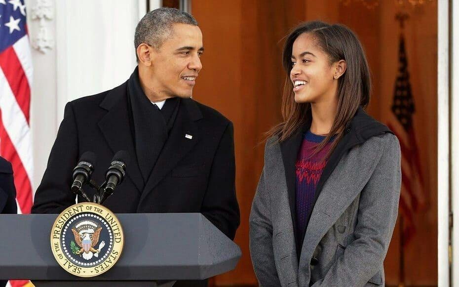 Malia Obama-Herdeira de Michelle e Obama