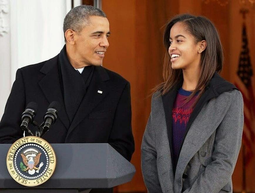 Malia Obama-Herdeira de Michelle e Obama