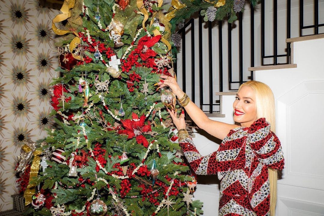 Gwen Stefani decora sua casa para o Natal 2021 (Foto: reprodução/instagram)