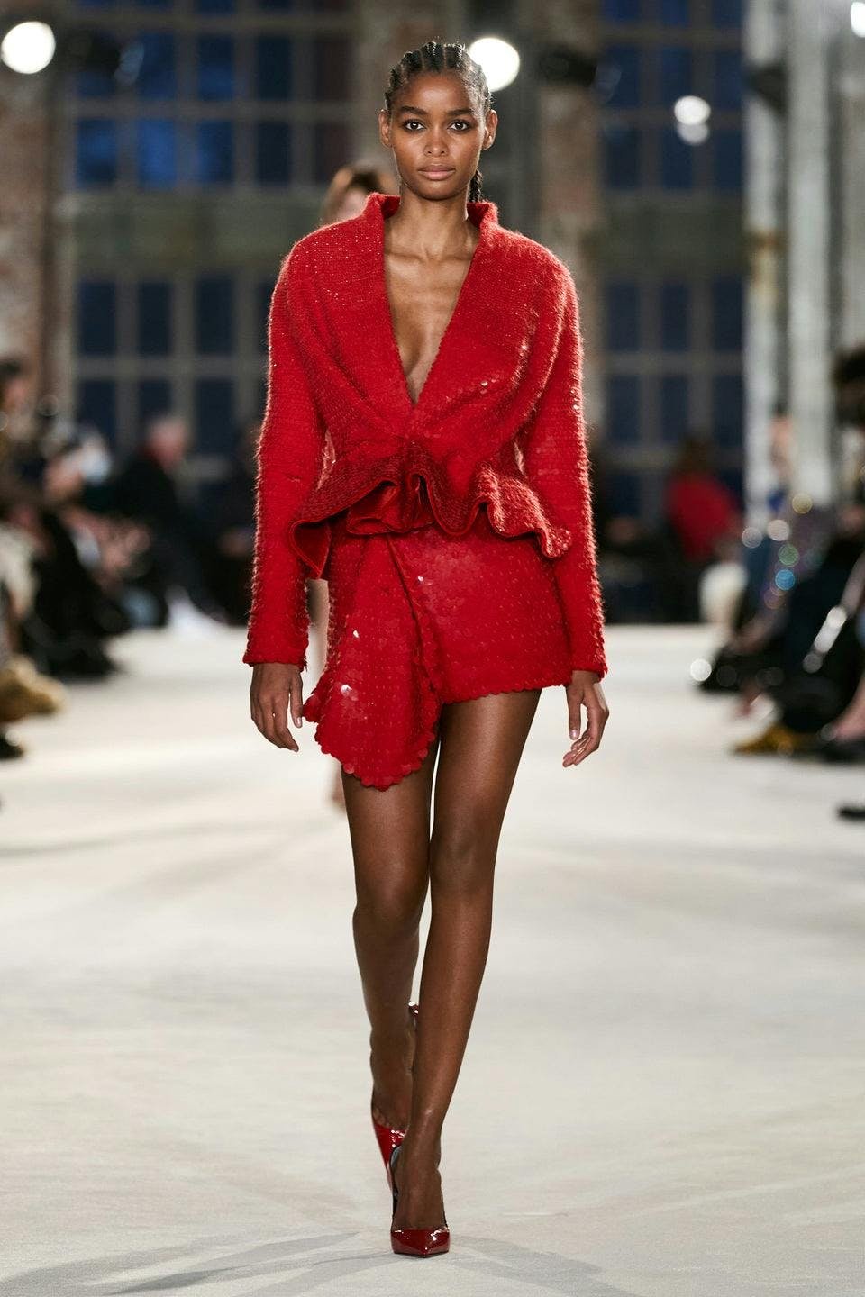 person human coat clothing apparel fashion runway
