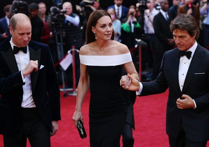 Príncipe William, Kate Middleton e Tom Cruise (Foto: Getty Images)