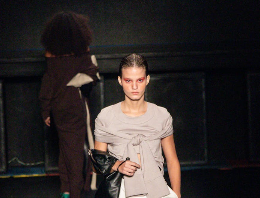 person human clothing apparel fashion runway