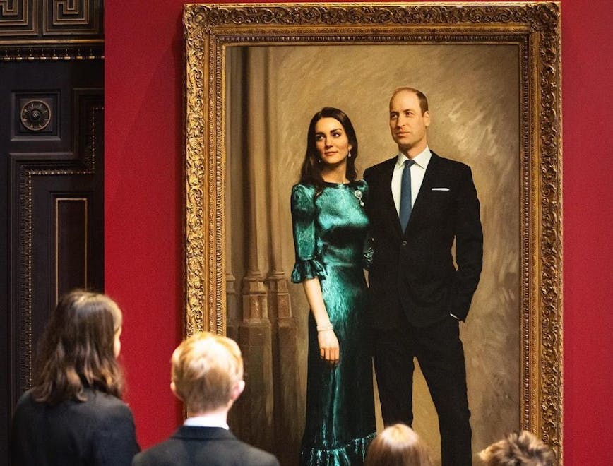 Retrato de Kate Middleton e Príncipe William (Foto: Reprodução/Instagram @dukeandduchessofcambridge)