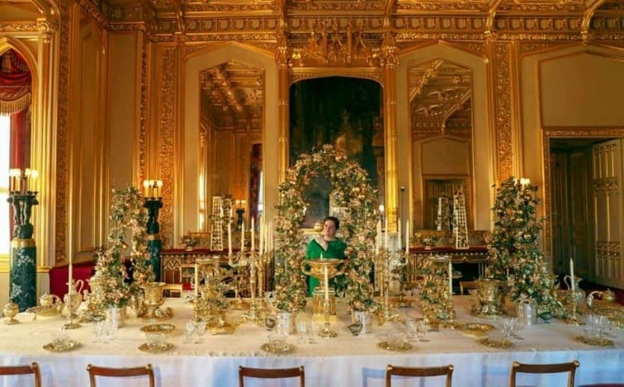 Decoração de Natal do Windsor Castle