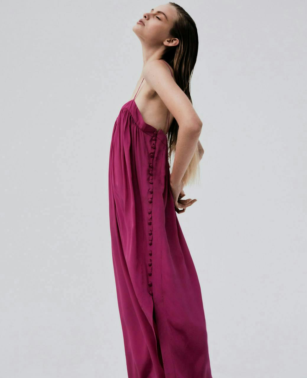 clothing apparel evening dress robe fashion gown person human
