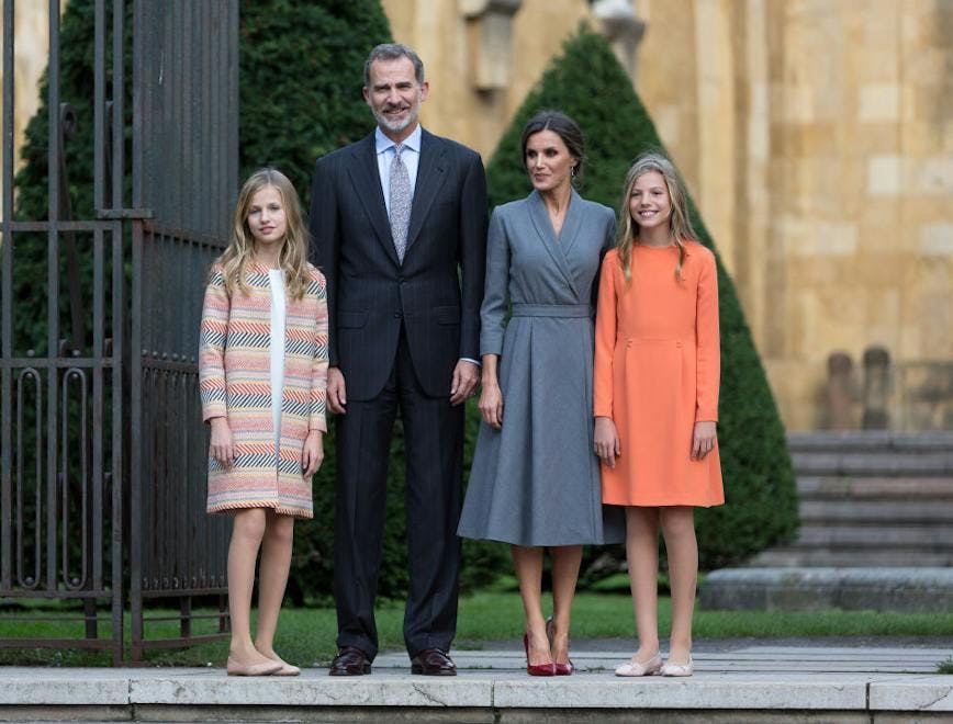 O rei Felipe VI, Rainha Letizia, Princesa Leonor e precisa Sofia (Foto: Getty Images)