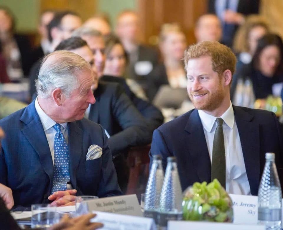 Príncipe Charles e príncipe Harry