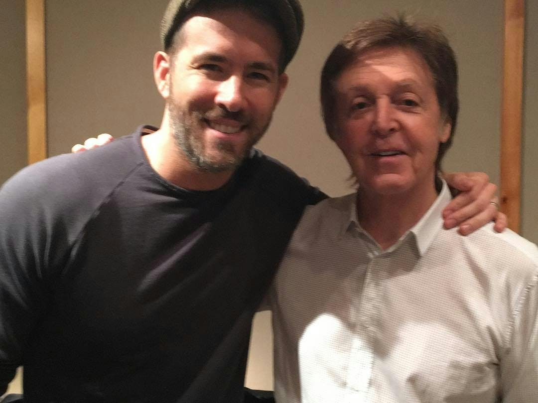 Ryan Reynolds e Paul McCartney 
