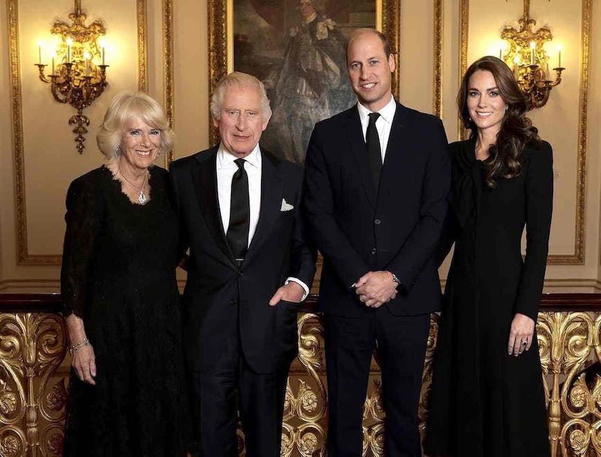 Camilla, rei Charles e o príncipe William e a princesa Kate (Foto: reprodução/instagram @theroyalfamily)