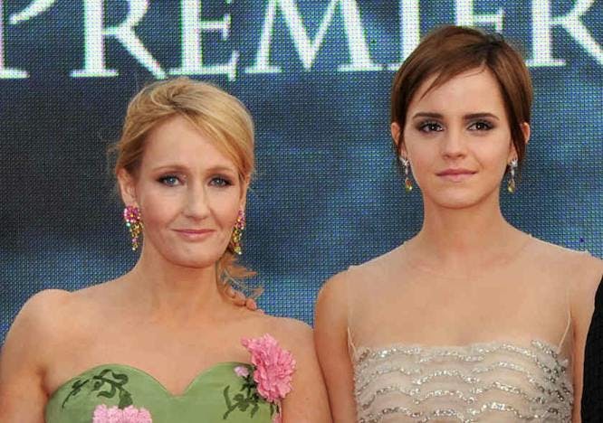 J.K. Rowling e Emma Watson (Foto: Getty Images)