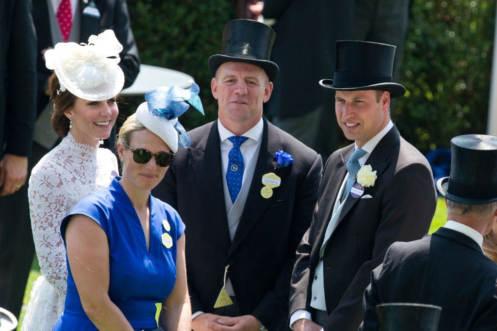 Kate Middleton, Zara Philllips, Mike Tindall e Prince William (Foto: Getty Images)
