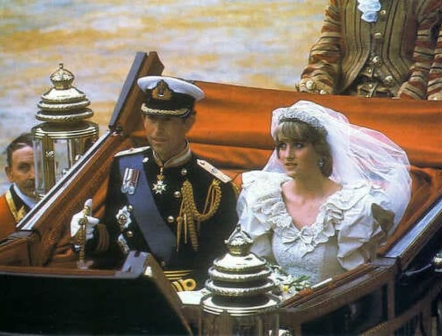 Príncipe Charles e princesa Diana