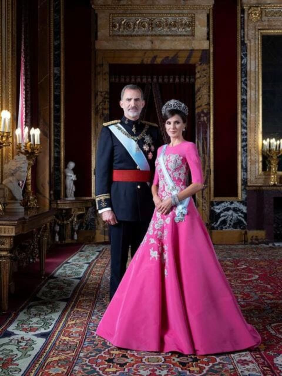 Rainha Letizia e o Rei Felipe VI