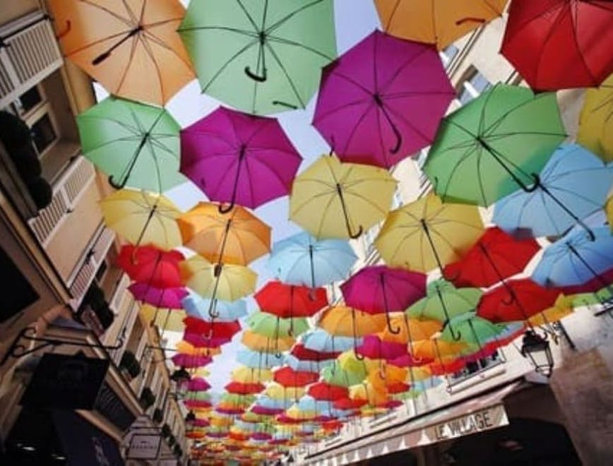 The Umbrella Sky Project em Águeda, Portugal