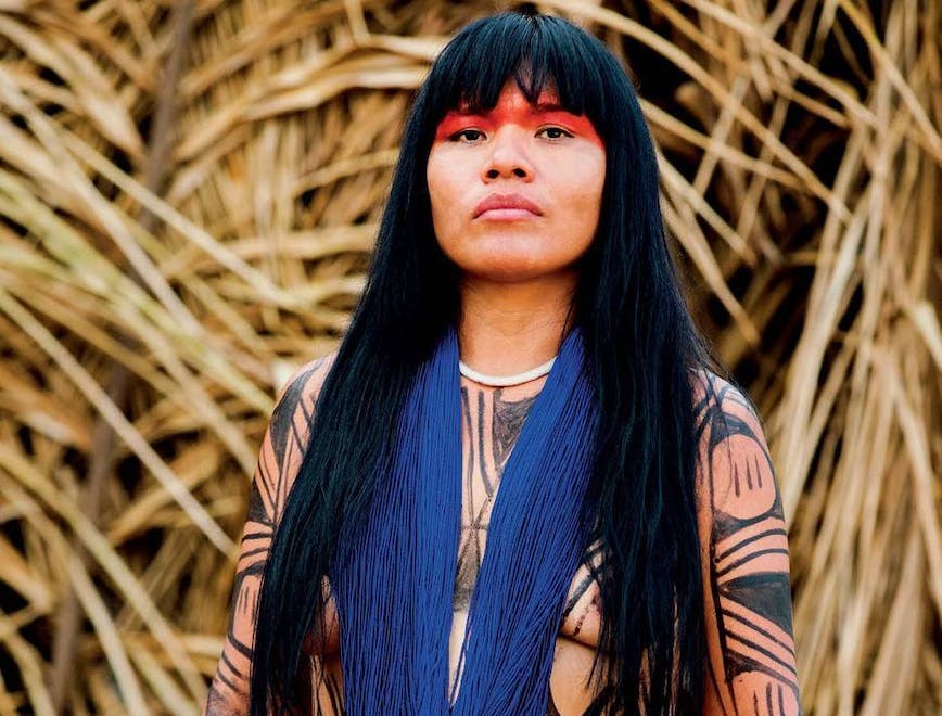 tribe person tattoo skin
