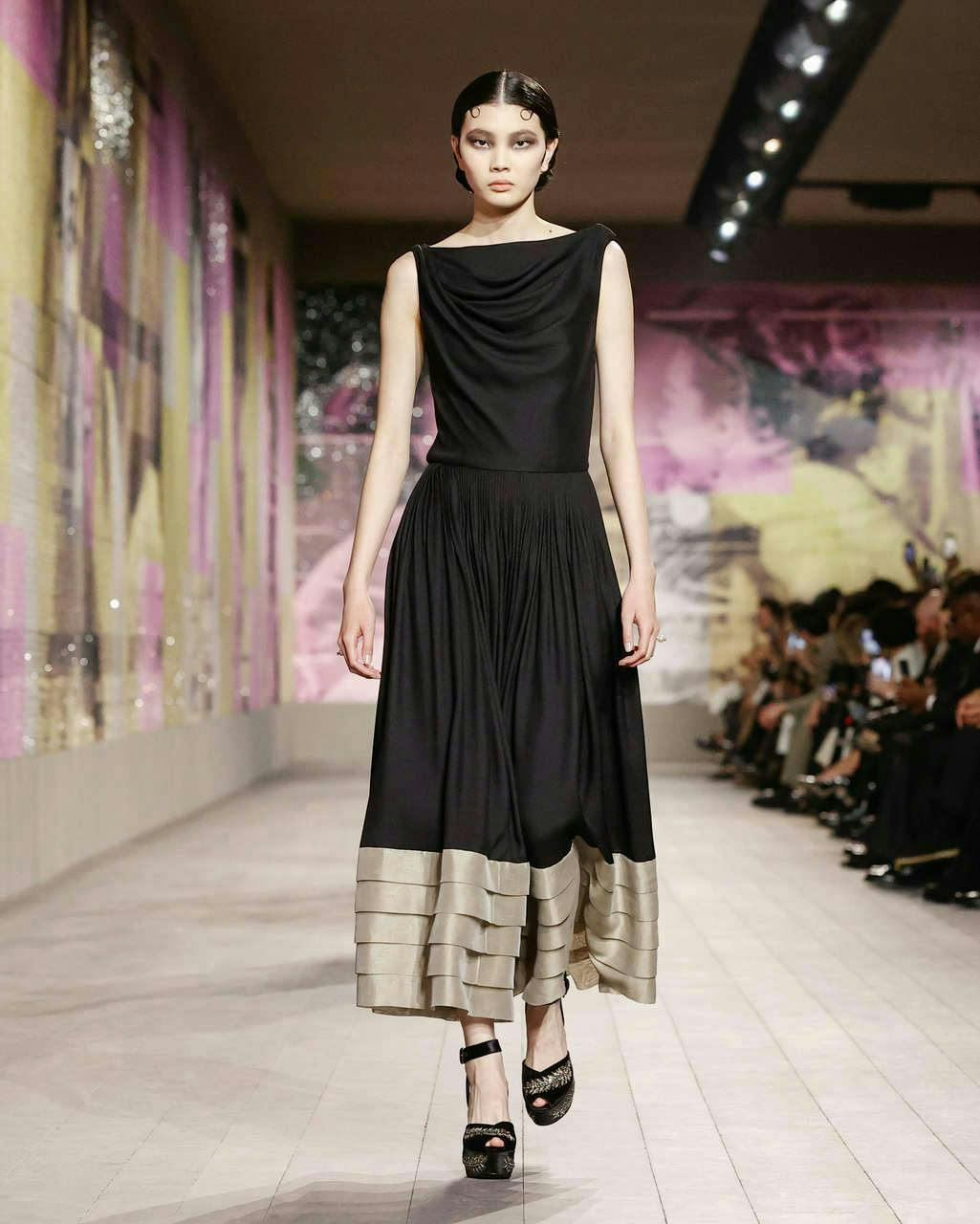 fashion dress clothing sleeve person runway