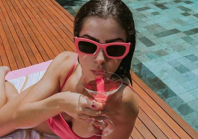 sunglasses accessories summer pool water swimming pool person face head sunbathing