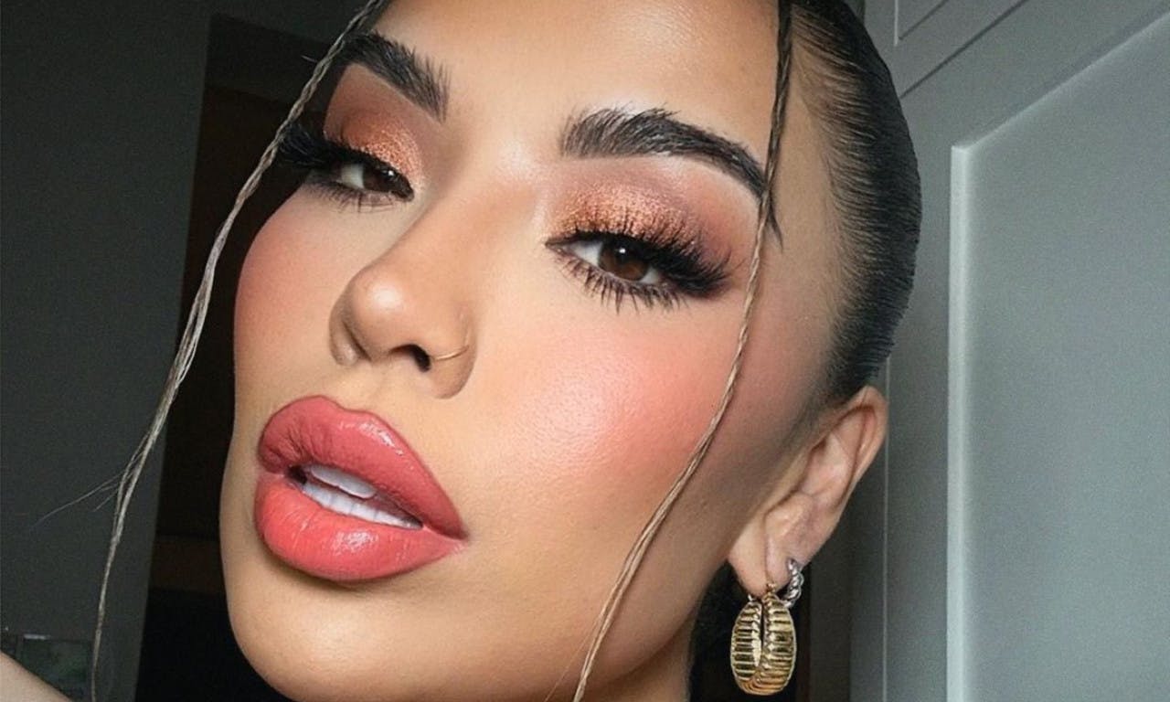 head person face cosmetics lipstick skin