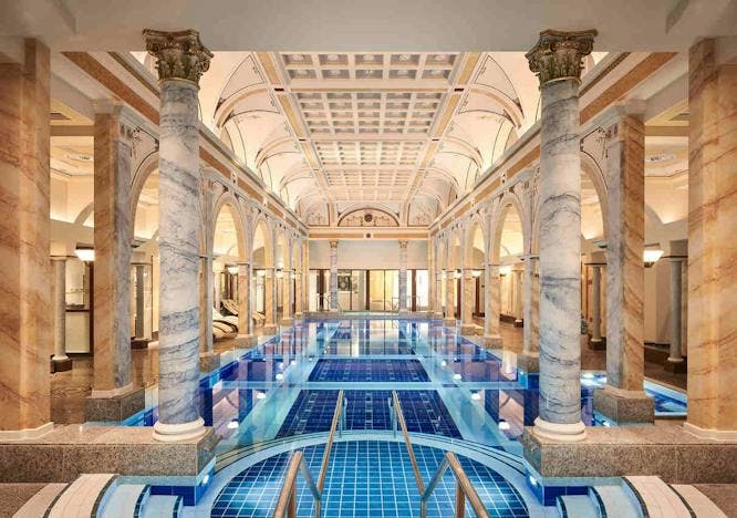 pool water swimming pool architecture building floor hotel resort indoors interior design