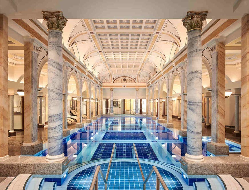 pool water swimming pool architecture building floor hotel resort indoors interior design