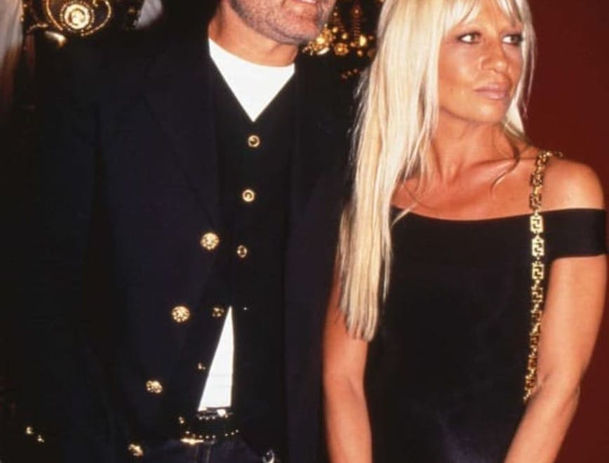 Gianni Versace e Donatella Versace