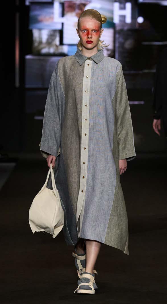 fashion clothing coat lady person bag handbag adult male man