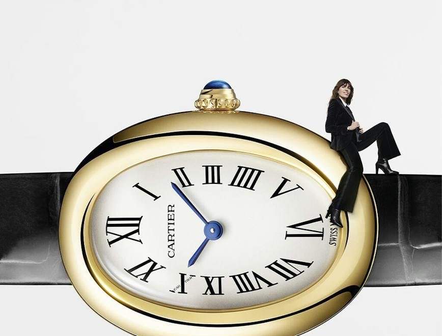 adult female person woman wristwatch analog clock clock arm body part