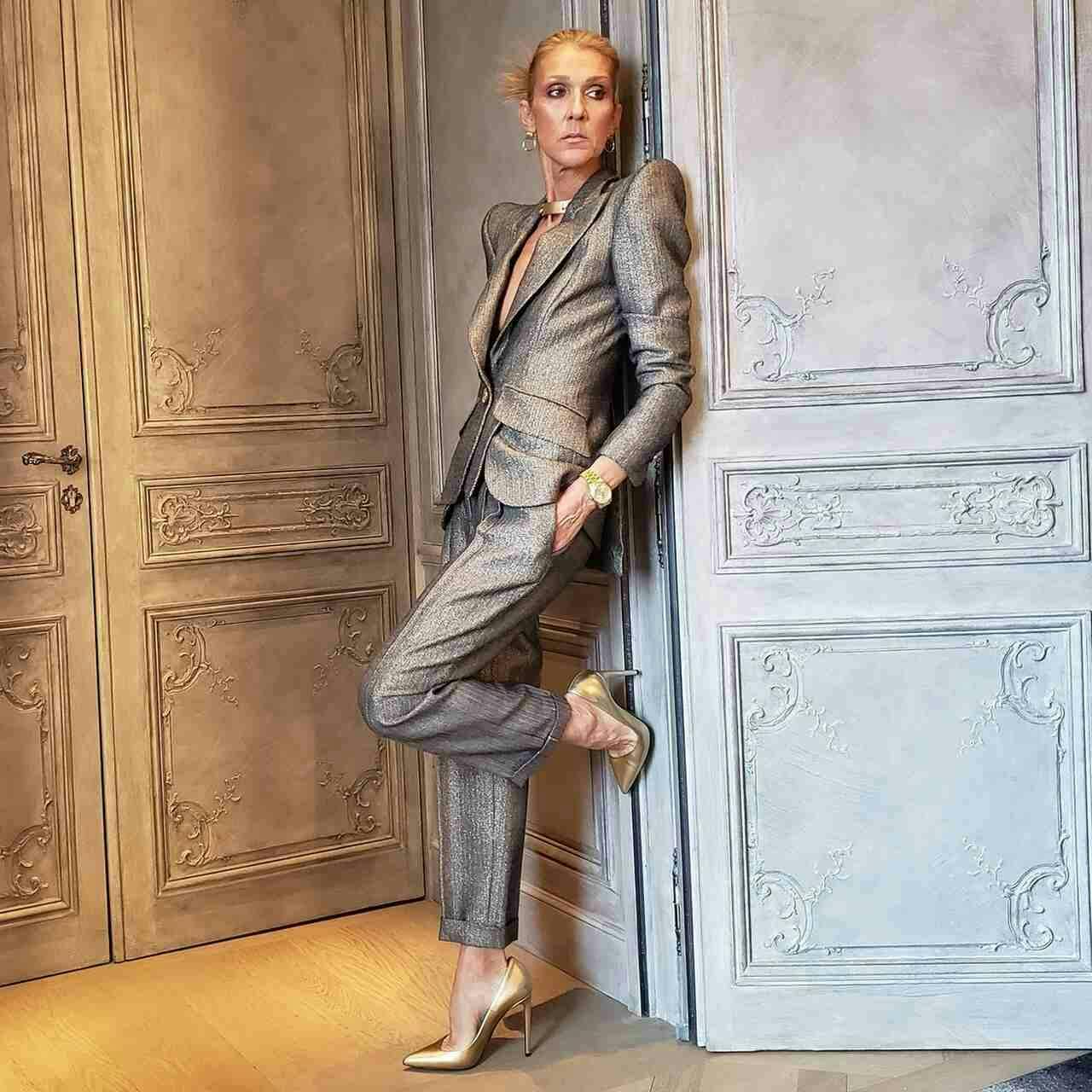 lady person formal wear suit shoe high heel pants jacket adult woman
