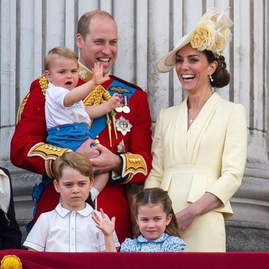 Kate Middleton, Príncipe William e seus filhos