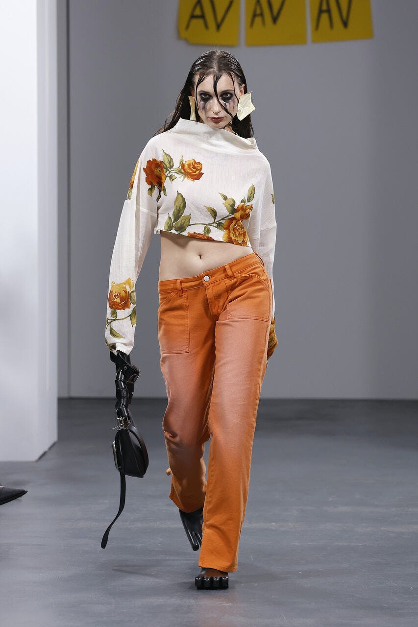 clothing pants sleeve adult female person woman fashion long sleeve blouse