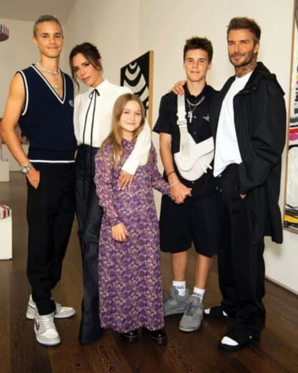 Victoria Beckham e família
