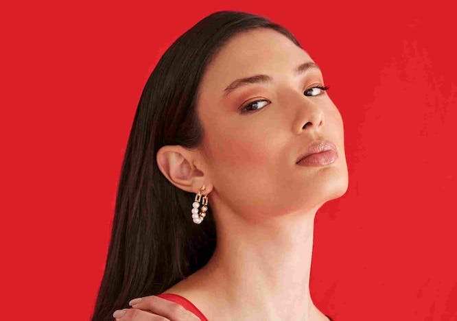 face head neck person portrait adult female woman accessories earring