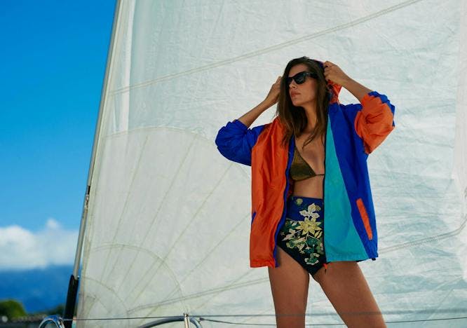vest sailboat coat jacket photography portrait long sleeve sunglasses shorts lifejacket
