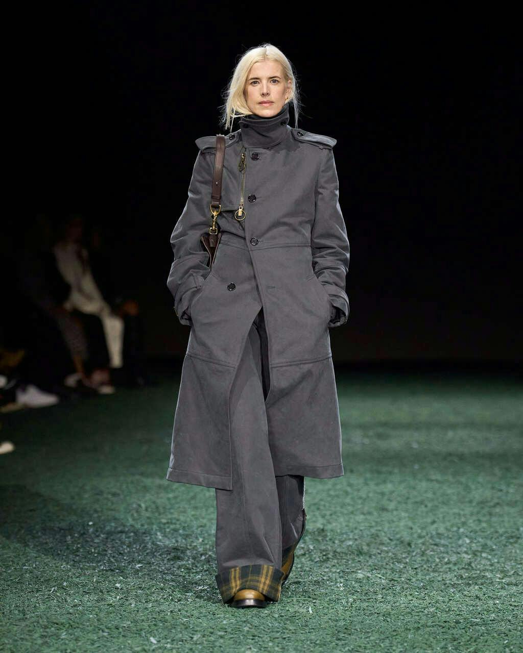clothing coat overcoat fashion lady person