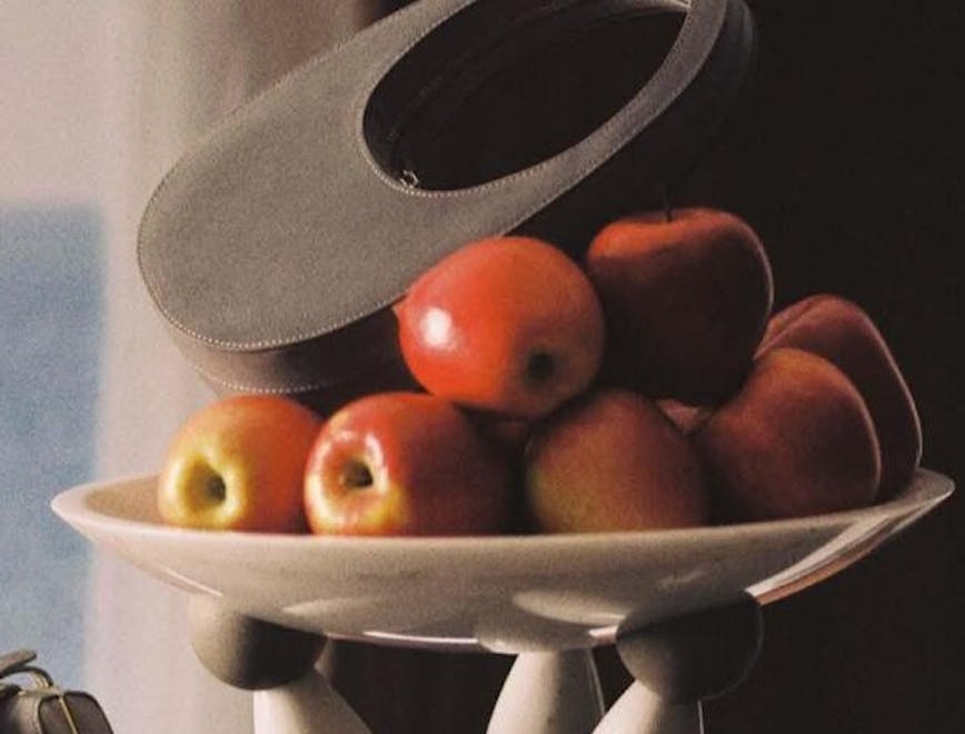 apple food fruit plant produce pear accessories bag handbag