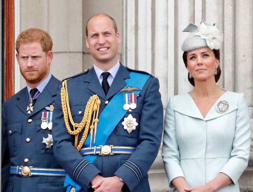 Princesa Kate, príncipe William e Harry