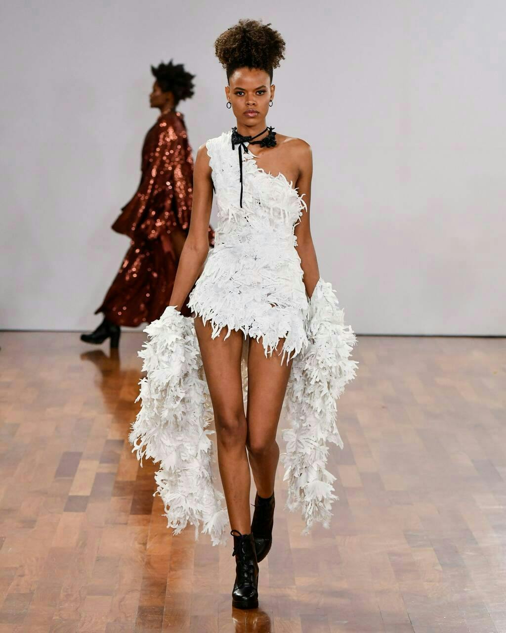 fashion clothing dress person sleeve runway