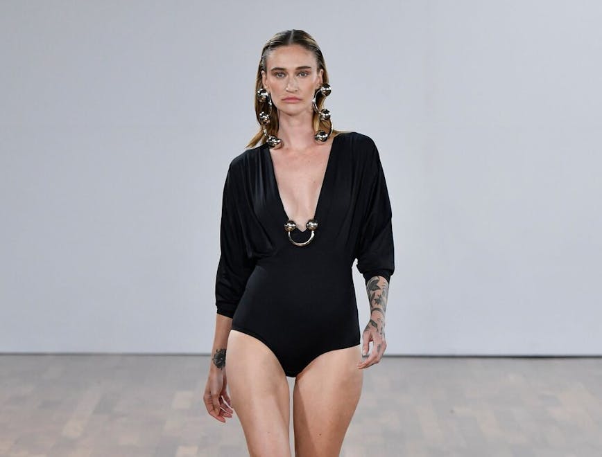 adult female person woman clothing sleeve swimwear fashion