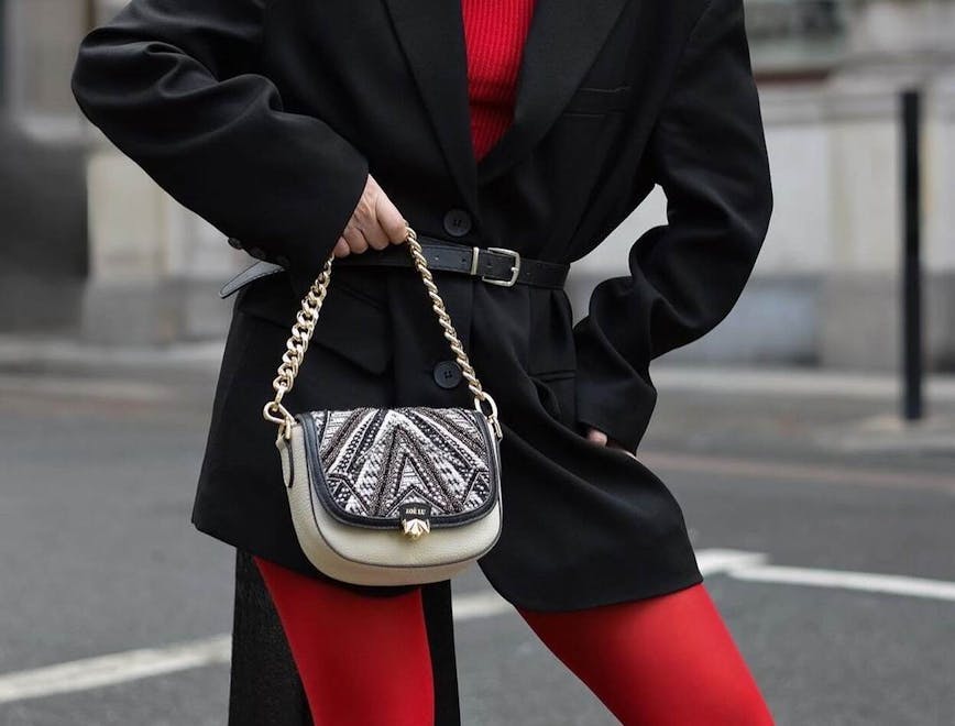 clothing coat accessories bag handbag purse blazer jacket