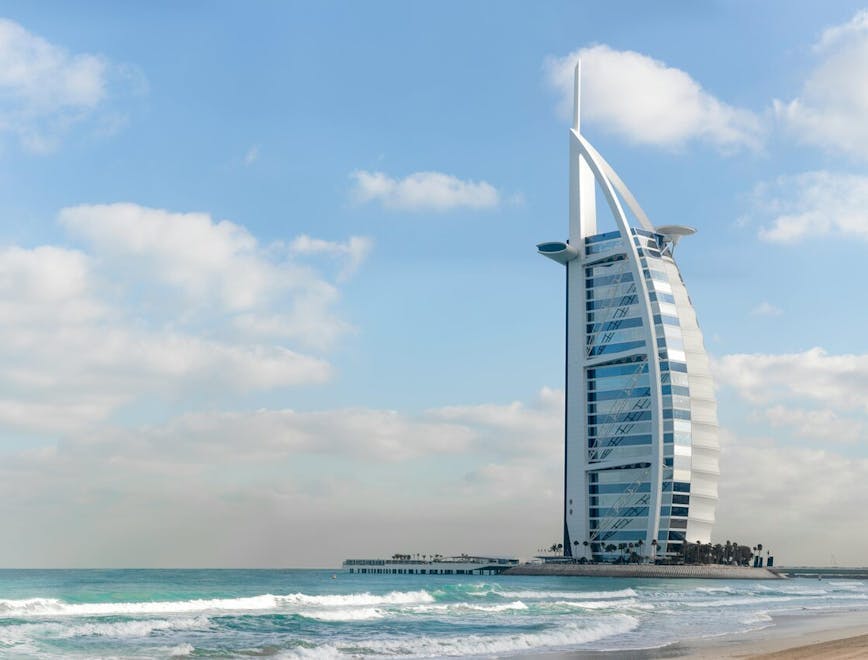 architecture building tower burj al arab landmark