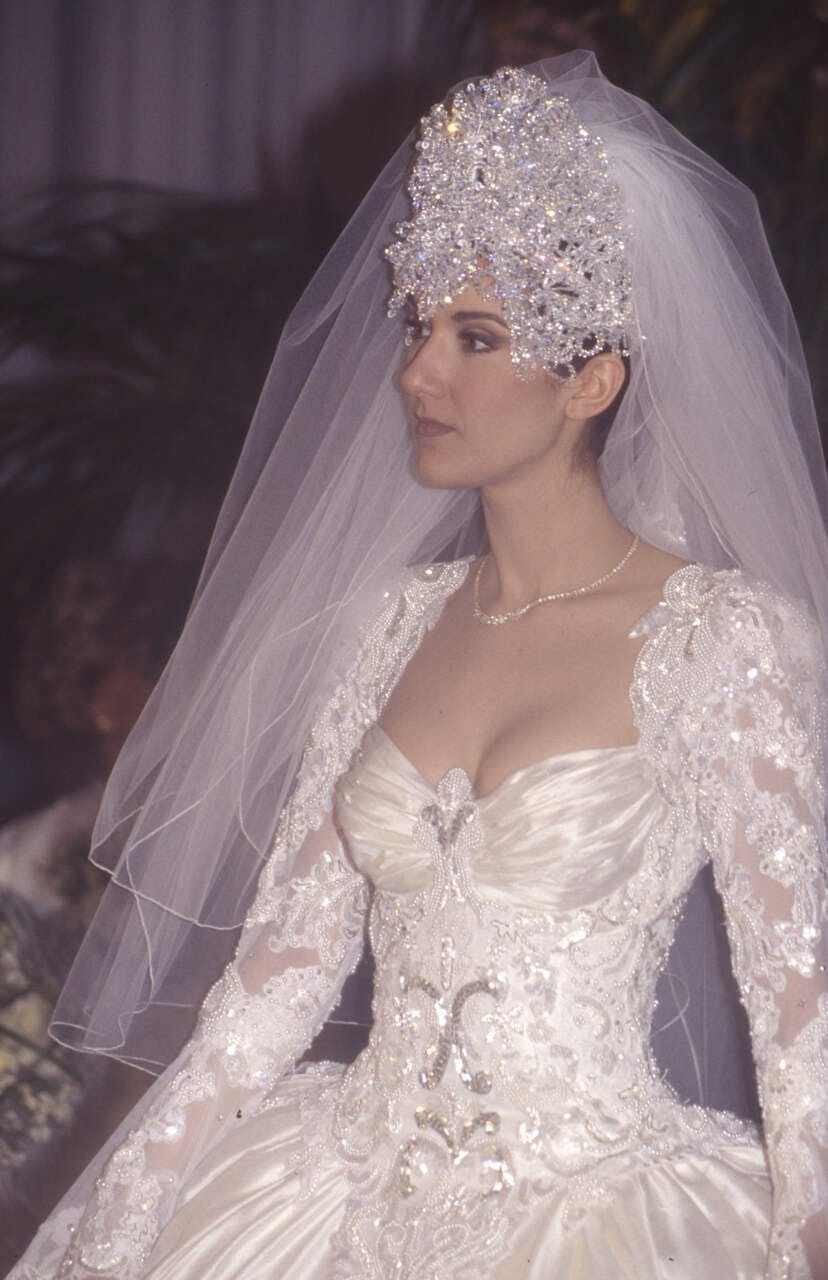 clothing dress fashion formal wear gown wedding wedding gown bridal veil veil face