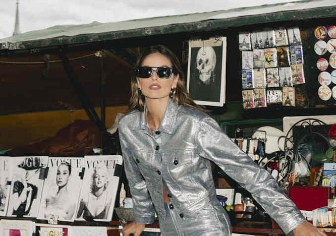 coat jacket accessories sunglasses sleeve adult female person woman vest